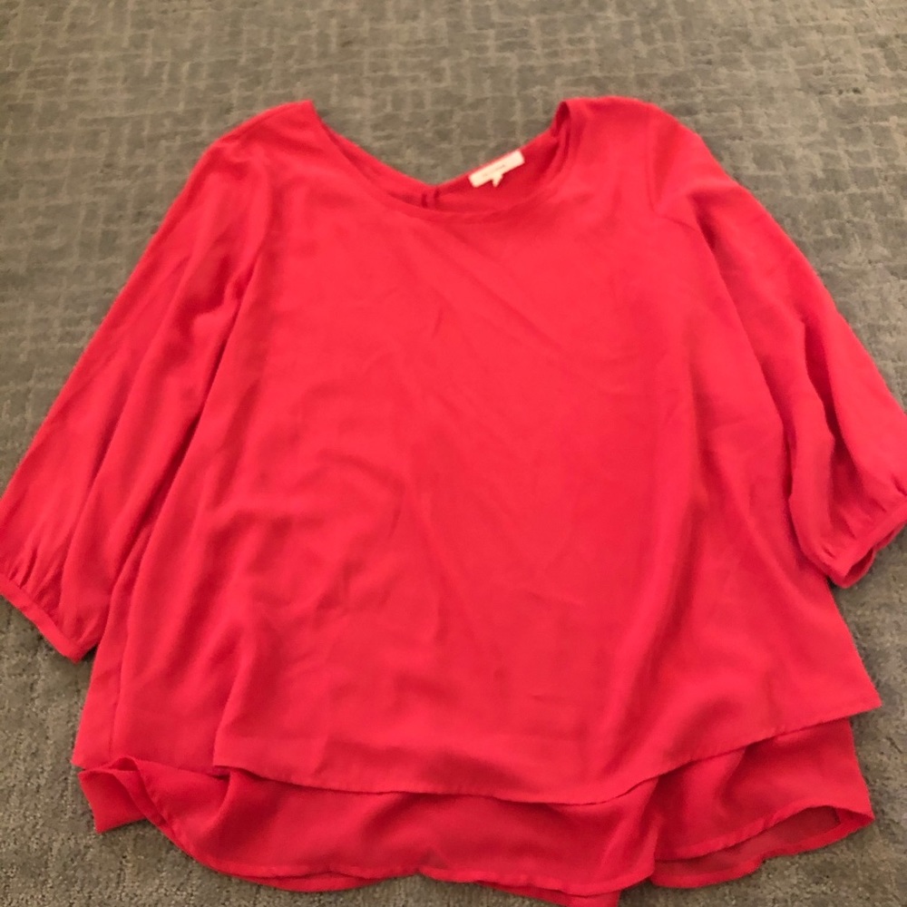 Hot pink blouse